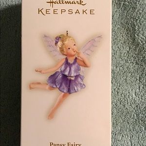 Hallmark Keepsake Ornament Pansy Fairy! 2006.
